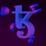 a purple and black background with the letter k and numbers